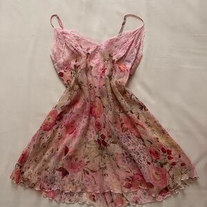Victoria's Secret Pink Floral Chemise